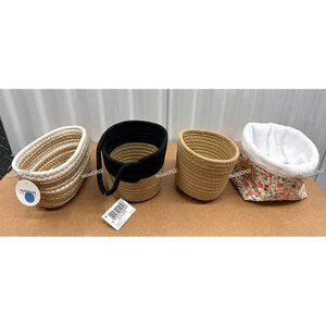 NEW Emmanuel Création_Maisons Small Woven/Fabric Baskets for Organizing